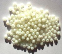 200 4mm Satin Ivory Round Glass Beads
